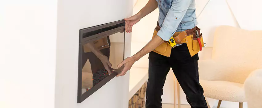 Metal Fireplace Installation in Plymouth, Michigan